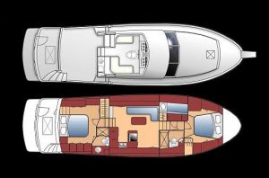 48 islander deck floorplan 1