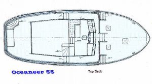 Diesel Duck Oceaneer 55 top deck drawing